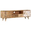 vidaXL Mobile Porta TV 140x30x40 cm in Legno Massello di Mango