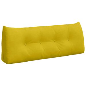 vidaXL Cuscino per Schiena Giallo 120 x 24 x 50 cm Velluto