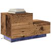 vidaXL Armadio da Notte con cassetto Legno vecchio 70 x 36 x 40,5 cm