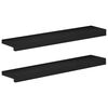vidaXL Soglie per finestre 2 pz Nero 80x 15 x 2 cm