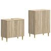 vidaXL Set di Armadi da Bagno da 2 Pezzi ARNHEM Rovere Sonoma