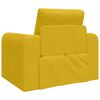 vidaXL Divano letto Giallo 98 x 71 x 83 cm Velluto