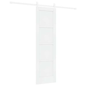 vidaXL Porta scorrevole ORKDAL Bianco 61 x 198,5 cm Pino massello