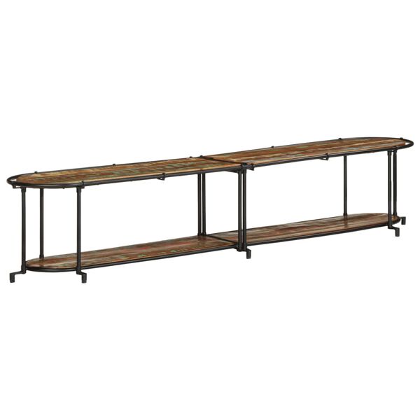 vidaXL Mobile Porta TV 200x42x40 cm in Legno Massello di Recupero