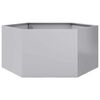 vidaXL Fioriera da Giardino Esagono 104x90x45 cm in Acciaio Zincato