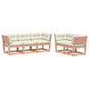 vidaXL Set Divani Giardino 5 pz con Cuscini Legno Massello di Douglas