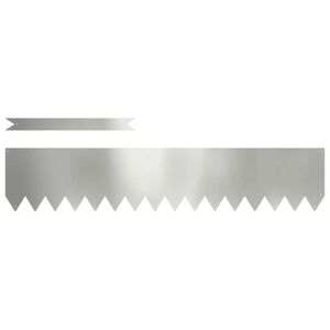 vidaXL Bordura per Prato 50 pcs Argento 100 x 0.05 x 20 cm