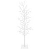 vidaXL Albero di Natale a betulla Bianco 150 cm Acciaio 360 LED