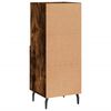 vidaXL Credenza Rovere Fumo 34,5x34x90 cm in Legno Multistrato