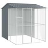 vidaXL Gabbia per uccelli Antracite 215 x 310 x 247 cm Acciaio zincato