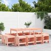 vidaXL Set da Pranzo per Giardino 13 pz in Legno Massello di Douglas