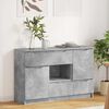 vidaXL Credenza Grigio cemento 100 x 30 x 65,6 Legno multistrato