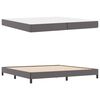 vidaXL Struttura del letto con materasso Grigio 200 x 200 cm Tessuto