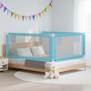 vidaXL Sponda Letto di Sicurezza per Bambini Blu 190x25 cm in Tessuto