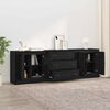 vidaXL Sideboards con cassetto 3 pcs Rovere Nero 210 x 35,5 x 67,5 cm