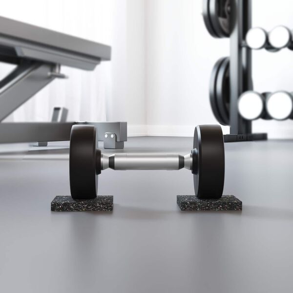 vidaXL Rullo in gomma Nero Gomma