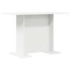 vidaXL Tavolo da pranzo Bianco 110 x 60 x 75 cm Legno multistrato