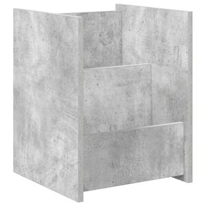 vidaXL Scaffale per riviste Grigio Concret&egrave; 35 x 35 x 45 cm
