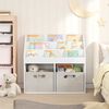 vidaXL Libreria per Bambini Bianco Lucido 72,5 x 29,5 x 69 cm
