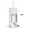 vidaXL Insaccatrice Manuale Argento 3 L in Acciaio Inossidabile