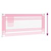 vidaXL Sponda Letto di Sicurezza per Bambini Rosa 200x25 cm Tessuto