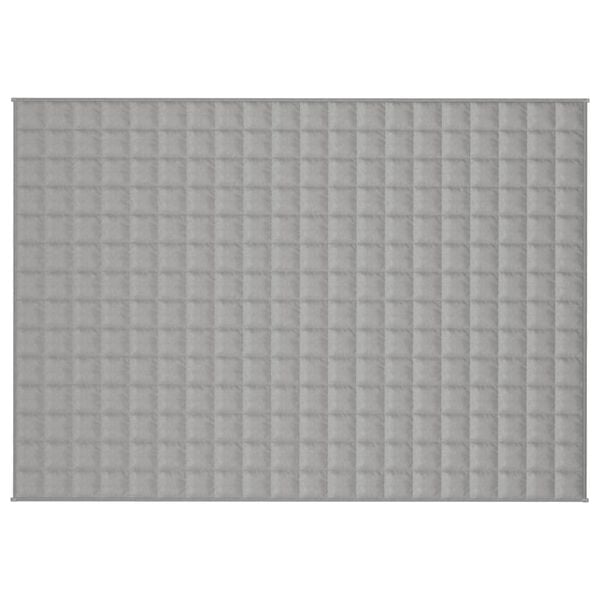 vidaXL Coperta Ponderata Grigia 140x200 cm 10 kg Tessuto