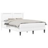 vidaXL Struttura letto con materasso Bianco 140 x 190 cm Similpelle