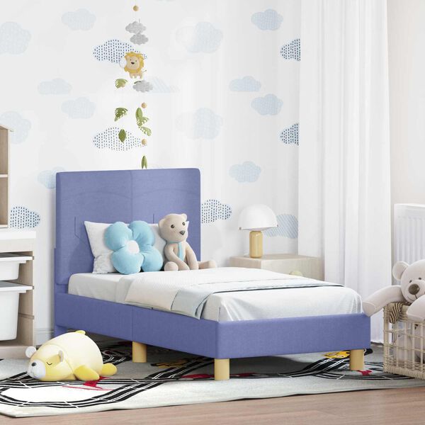 vidaXL Struttura letto per bambini con testata Blu jeans 70 x 140 cm