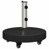 vidaXL Base per ombrellone 30kg Nero Granito e Acciaio Inossidabile