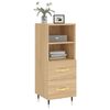 vidaXL Credenza Rovere Sonoma 34,5x34x90 cm in Legno Multistrato