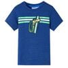 vidaXL Maglietta da Bambino Blu Scuro M&eacute;lange 128