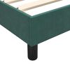 vidaXL Giroletto senza Materasso Verde Scuro 90x220 cm in Velluto