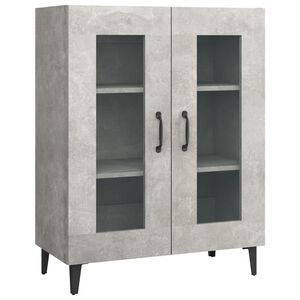 vidaXL Credenza Grigio Cemento 69,5x34x90 cm in Legno Multistrato
