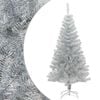 vidaXL Albero di Natale Artificiale con Supporto Argento 150 cm PET