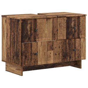 vidaXL Armadio per Lavabo da Bagno EDE Legno antico 82 x 41 x 59 cm