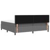 vidaXL Letto a molle Grigio chiaro e bianco 203 x 200 x 88 cm
