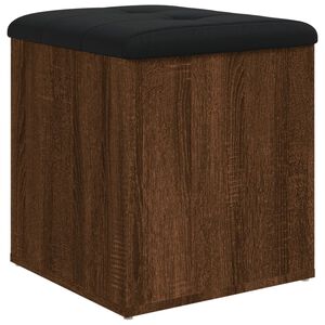 vidaXL Panca Portaoggetti Rovere Marrone 42x42x45 cm Legno Multistrato