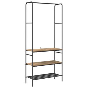 vidaXL Stendibiancheria Rovere artigianale 77 x 30 x 171 cm