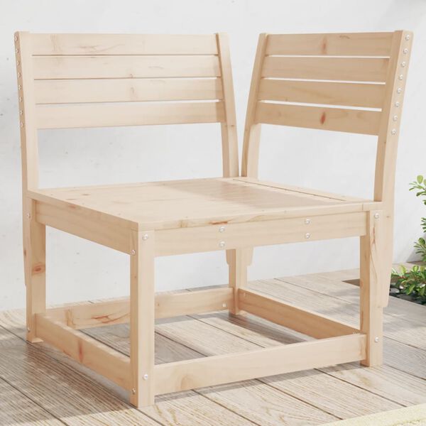 vidaXL Divano Angolare da Giardino 73x73x78 cm Legno Massello di Pino