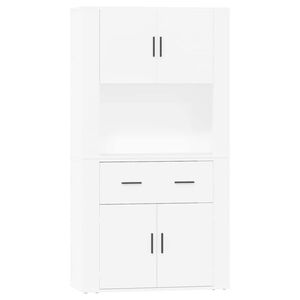 vidaXL Credenza Bianca in Legno Multistrato