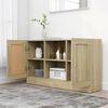 vidaXL Credenza Rovere Sonoma 120x30,5x70 cm in Legno Multistrato