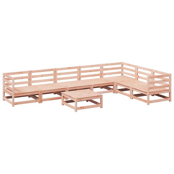 vidaXL Set Divani da Giardino 8 pz in Legno Massello Abete Douglas