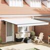 vidaXL Tenda Retrattile Bianco 400 &times; 350 cm Poliestere e Acciaio