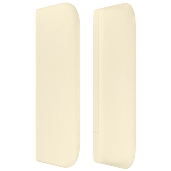 vidaXL Testiera ad Orecchio Crema 93x16x78/88 cm in Similpelle