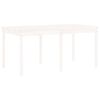 vidaXL Set da Pranzo per Giardino 13pz Bianco Legno Massello di Pino