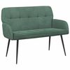 vidaXL Divano a 2 posti con gambe in metallo 2 posto Verde Mare