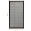 vidaXL Zanzariera Plissettata Finestre in Alluminio Marrone 80x160 cm