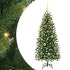 vidaXL Albero di Natale artificiale con 150 LED Verde 120 cm PE e PVC