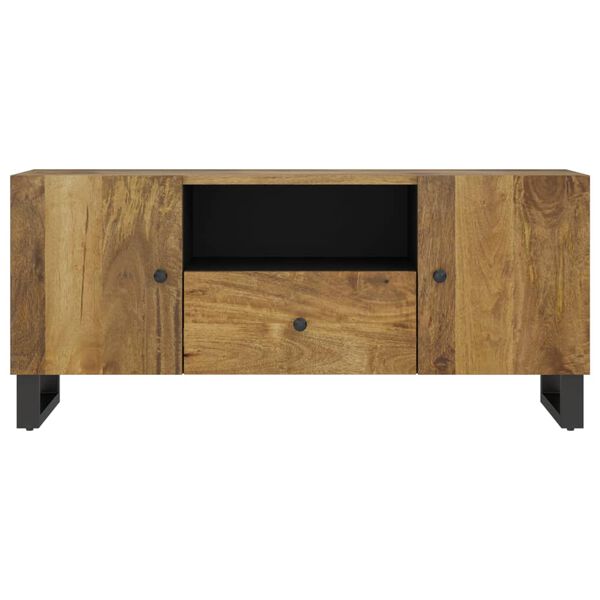 vidaXL Mobile TV 105x33,5x46cm Legno Massello Mango Legno Multistrato
