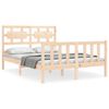 vidaXL Giroletto con Testiera Small Double in Legno Massello